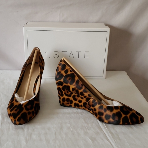1 state leopard heels